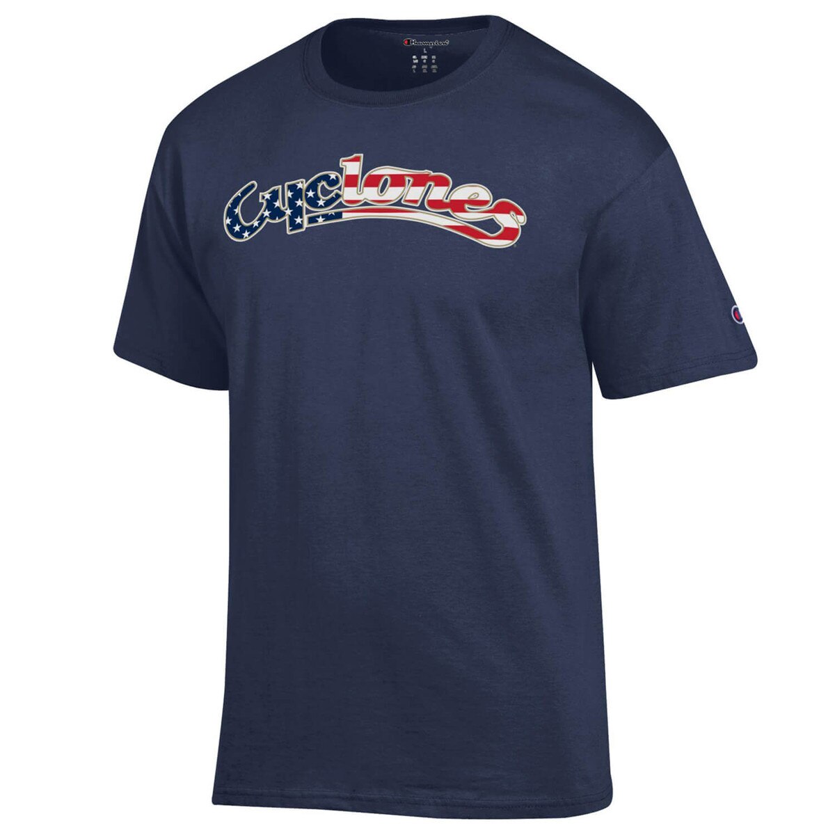Champion Patriotic Cyclones Script Navy Short Sleeve T-Shirt vendor image